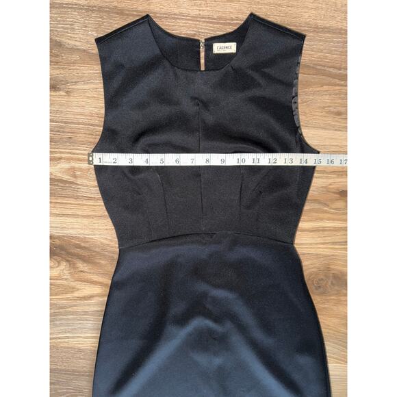 L'AGENCE Black Trapeze Keyhole Mini Casual Dress - size 0 - OA6 - Picture 12 of 12